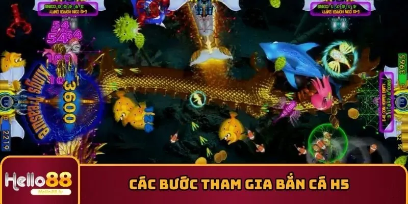 Các bước tham gia bắn cá H5