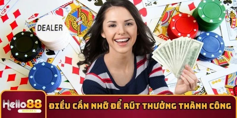 Điều quan trọng để rút thưởng thành công