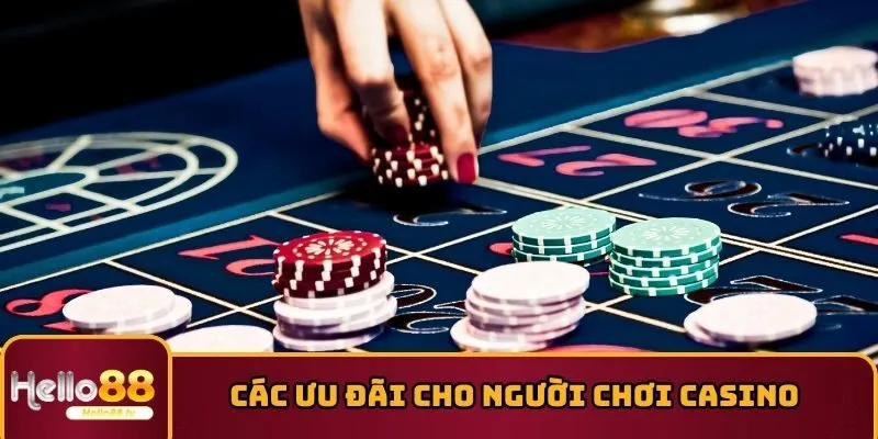 Các ưu đãi cho người chơi casino